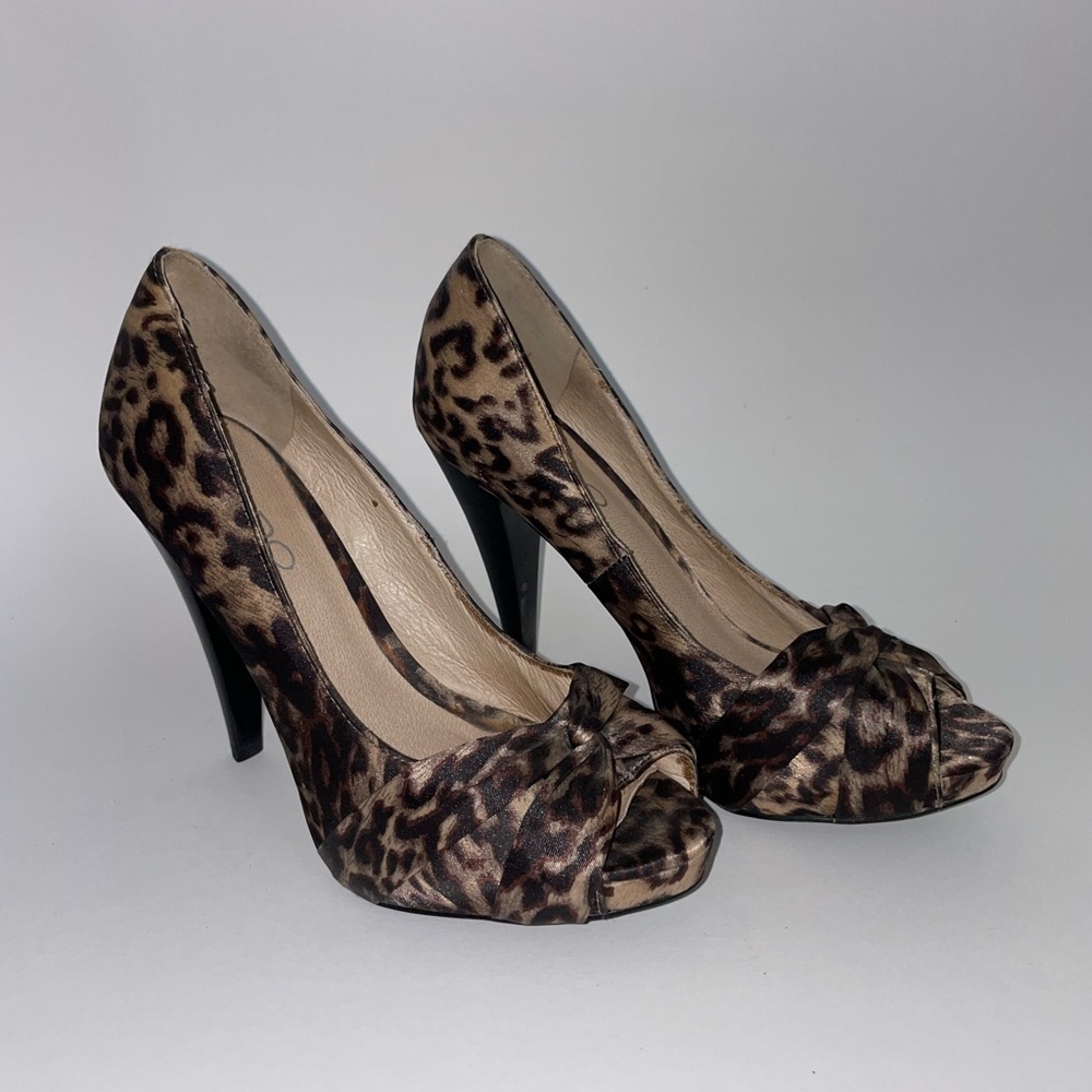 Aldo Brown Leopard Print Heels